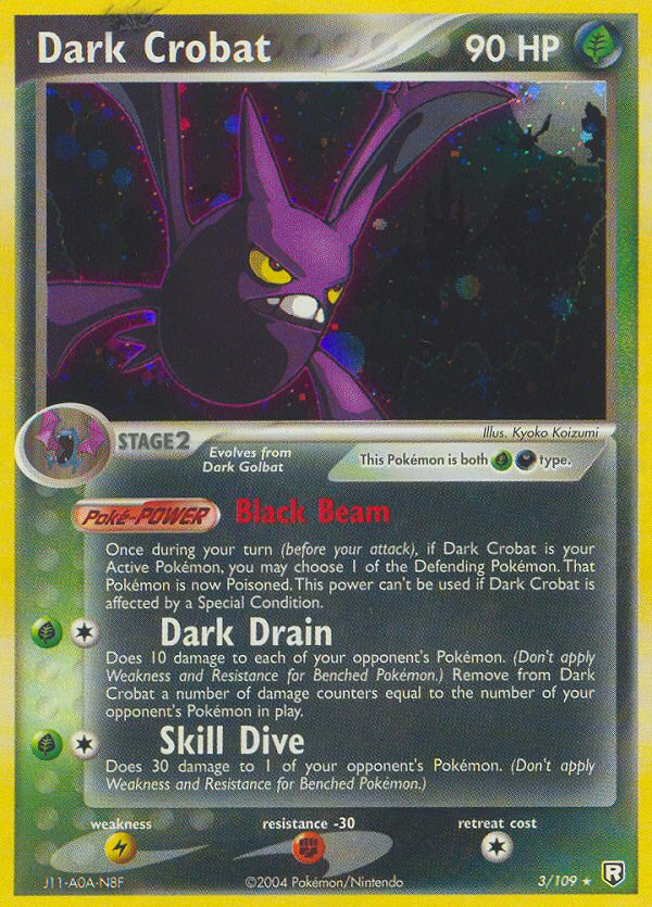 Team Rocket Returns Holo Dark Crobat #3/109